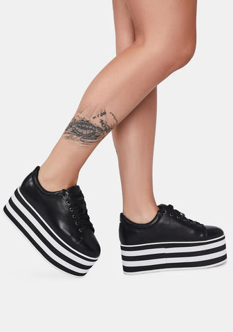 Count Your Stripes Platform Sneakers
