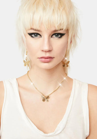 Winged Fortune Necklace Set