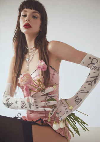 I'm Your Future Tattoo Print Gloves