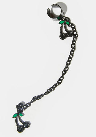 Sweeter The Juice Cuff Chain Earrings