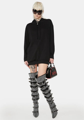 Tear It Up Hoodie Dress