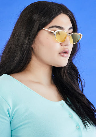 Caution Total Wannabe Cat Eye Sunglasses