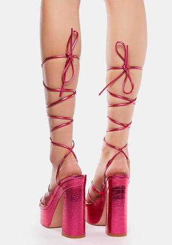 Sia Wrap Platform Heels