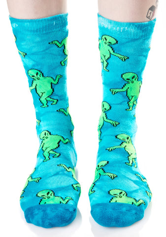 Alien Dance Party Socks