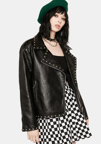 Midnight Rider Studded Moto Jacket