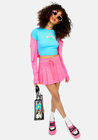 Awaken Ur Mind Peace Flower Baby Tee