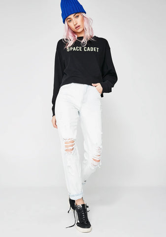 Elaine Stone Age Blue Trashed Jeans