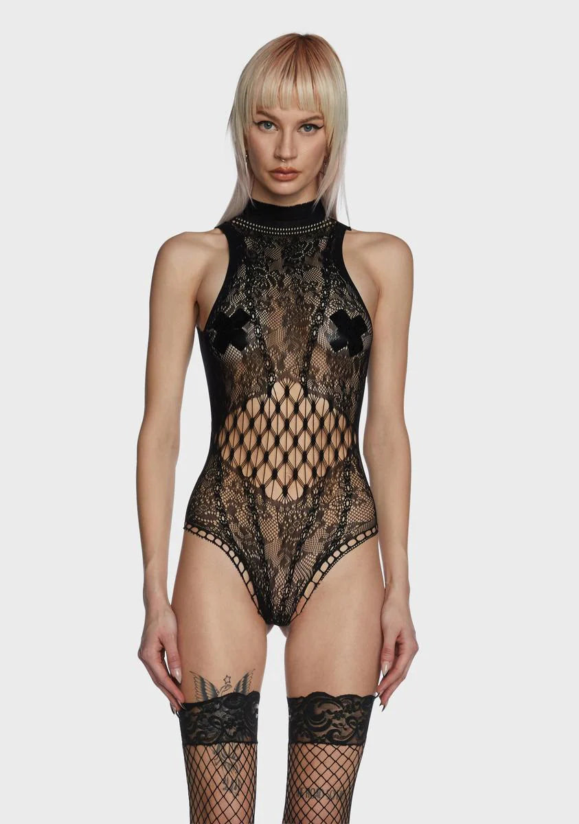 Ever Wonder Fishnet Bodysuit