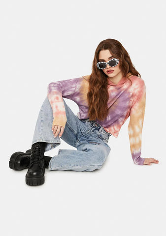 Tie Dye Pullover Sweatshirt