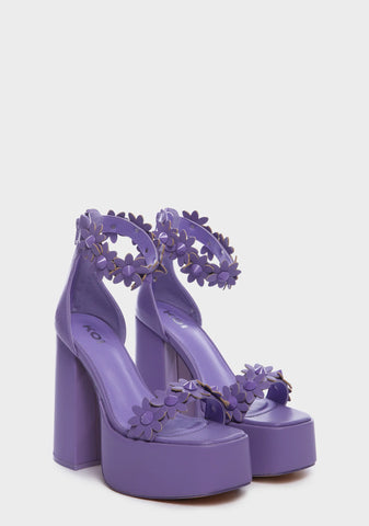 Secret Arrangement Platform Heels