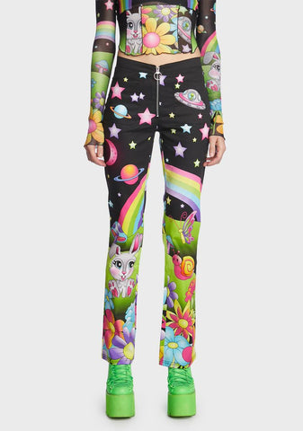 Happy Planet Graphic Pants
