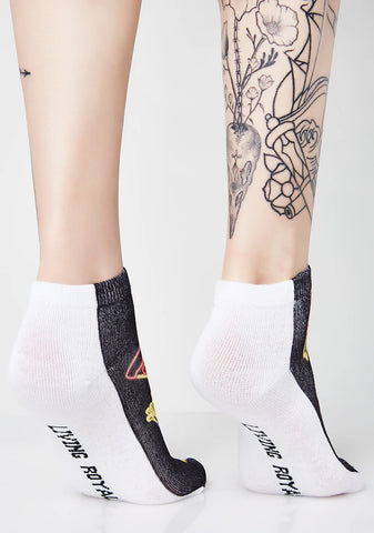 Pizza N' Friez B4 Guyz Glow-In-The-Dark Socks