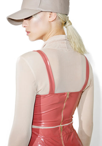 Video Girl Vinyl Bustier