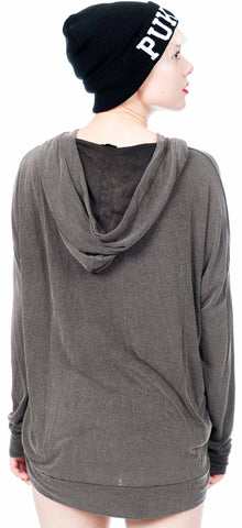 Washed Black Pullover Hoodie