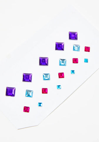 Rainbow Pixie Face Gems