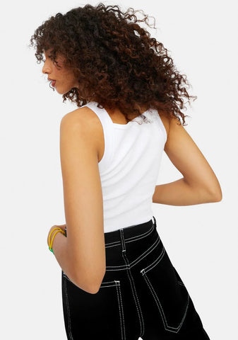 Peace N Luv Ribbed Cropped Tank Top