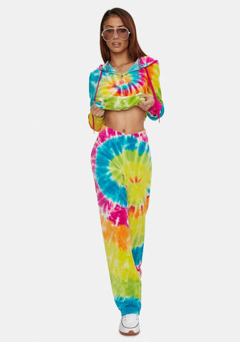 Spiral Combo Luxe Velour Sweatpants