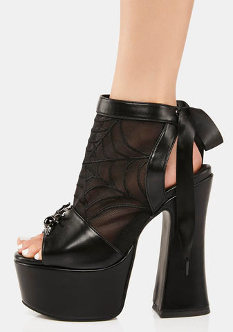 Weave The Night Platform Heels