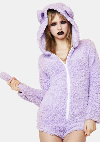 She's Purrfect Hooded Romper