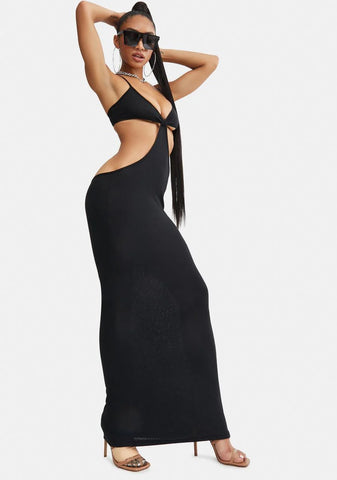 Onyx Check My Style Cut Out Maxi Dress
