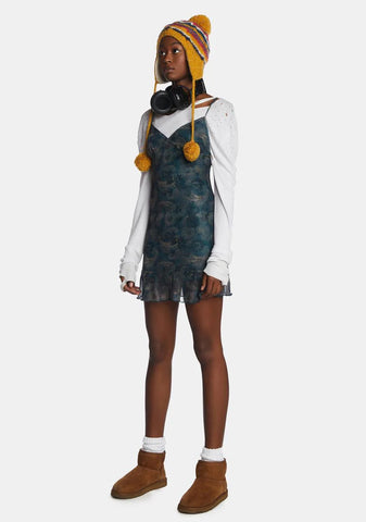 Dammy Mesh Mini Dress