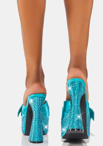 Aqua Diva Revolution Rhinestone Heels