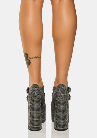 Shaken Up Platform Mary Janes