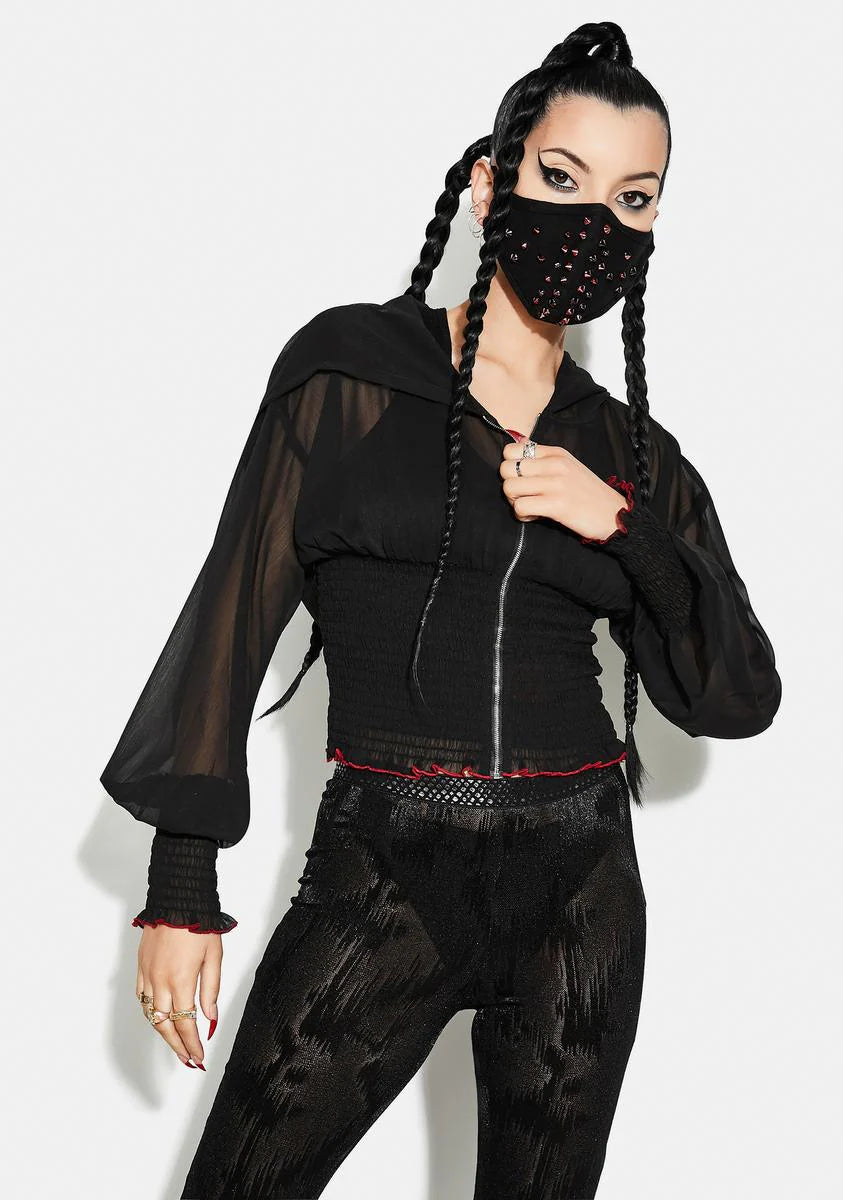 Chiffon Tight Waist Short Sunscreen Jacket