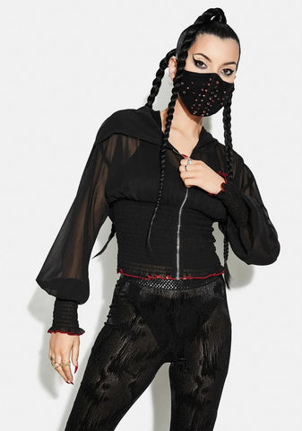 Chiffon Tight Waist Short Sunscreen Jacket