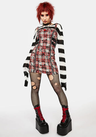Lust Or Envy Plaid Mini Dress
