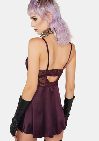 Donna Satin Lace Chemise