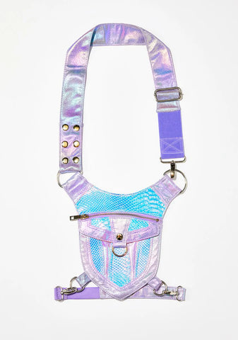 Cosmic Oracle Snakeskin Hip Bag