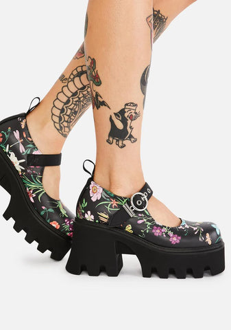 Watch Me Bloom Platform Mary Janes