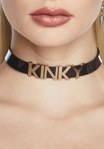 Kinky Patent Choker