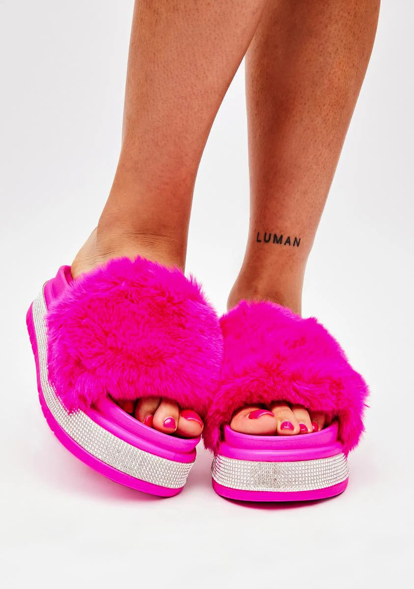 Diva Minto Rhinestone Slides