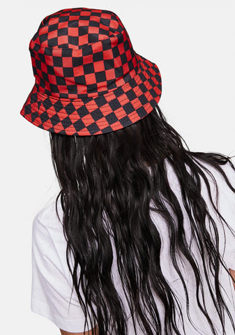 Hell Back Off Checkered Bucket Hat