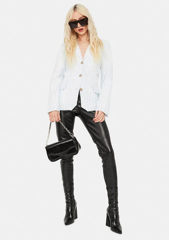 What's The Occasion Striped Blazer