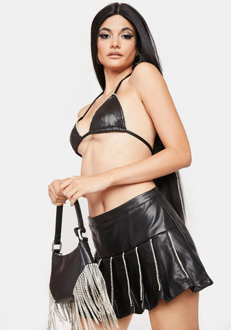 Time For Shots Pleated Skirt Set