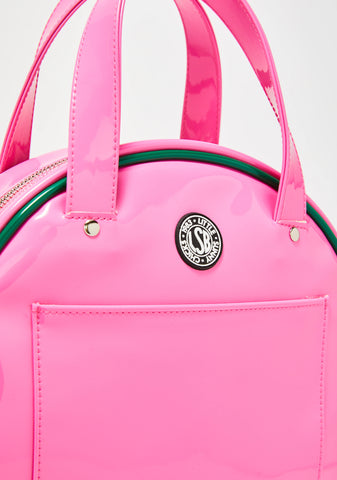 101 Enamel Circle Bag