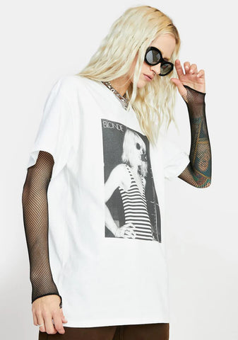 White Blondie Graphic Tee - White