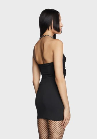 Too Aware Mini Dress - Black