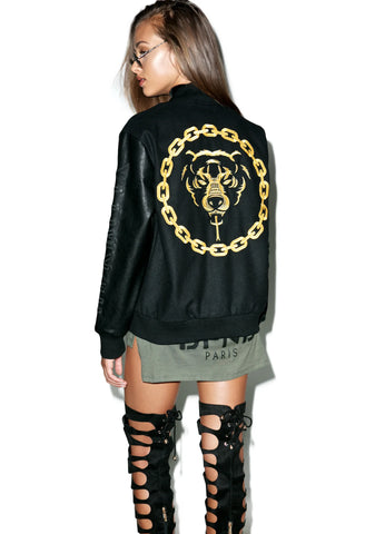 Mishka 2.0 Death Adder Chain Varsity Jacket