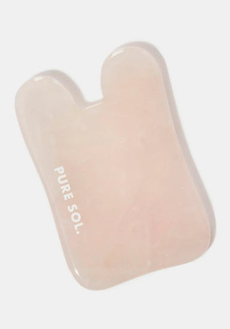 Rose Quartz Gua Sha U-Shaped Tool