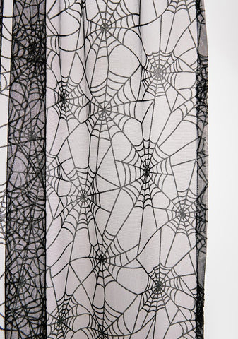 You Got Caught Spider Web Curtains