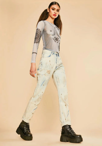 Paint The Town Mom Jeans