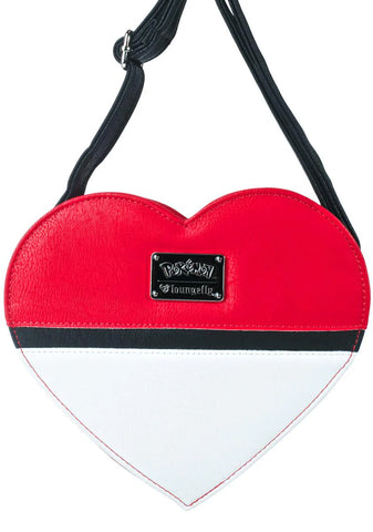X Pokémon Heart-Shaped Pokéball Crossbody Bag