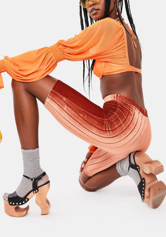 Star Anise Ribbed Biker Shorts