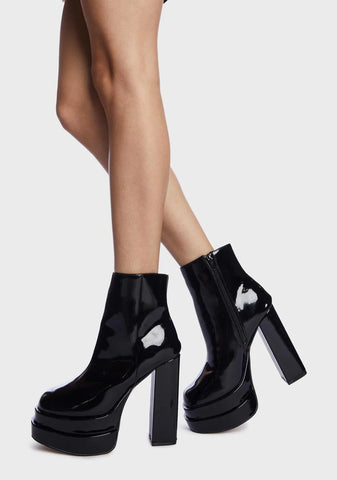Say Too Much Platform Boots