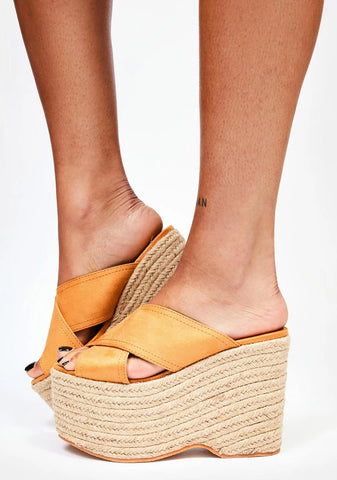 Tan Bannah Platform Sandals