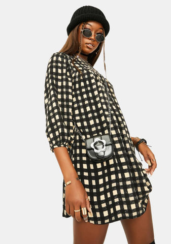 Isha Check Mini Dress